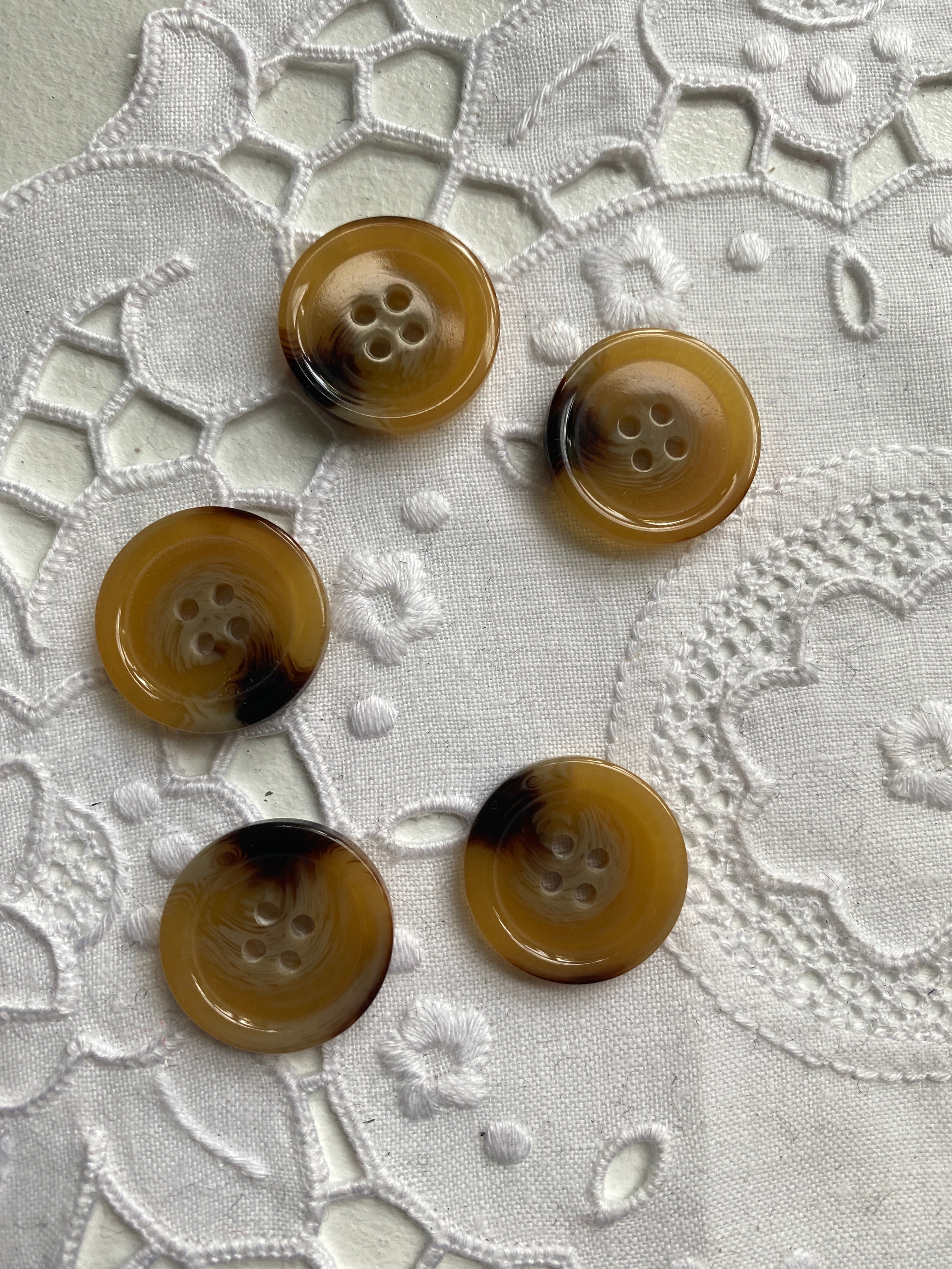 Tortoise Shell Button (23mm) - Set of 4 – Typical Bliss