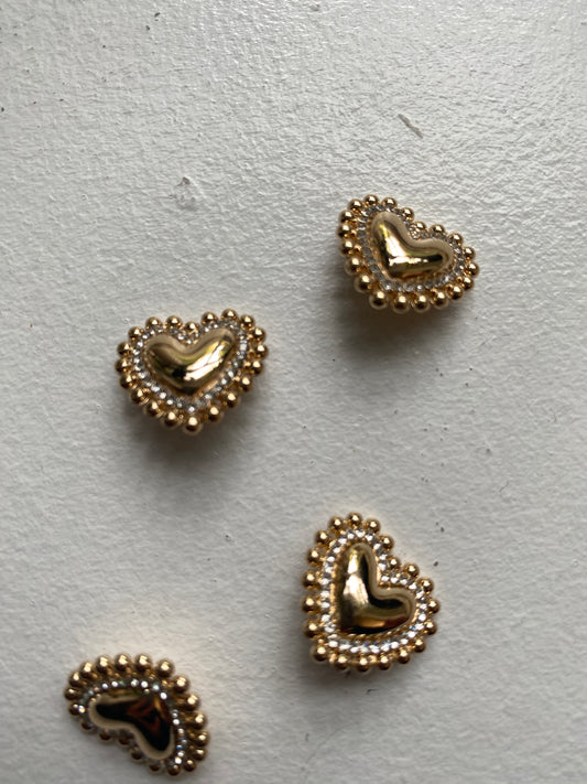 Heart Button (17mm) - Set of 4