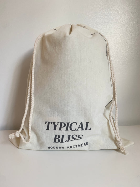 "there is probably yarn in here" Draw String Bags