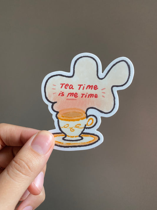 Tea Time is Me Time Sticker