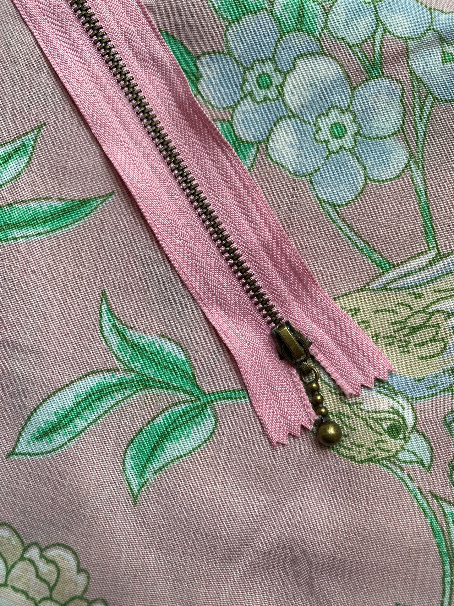 Pink Straight Zipper