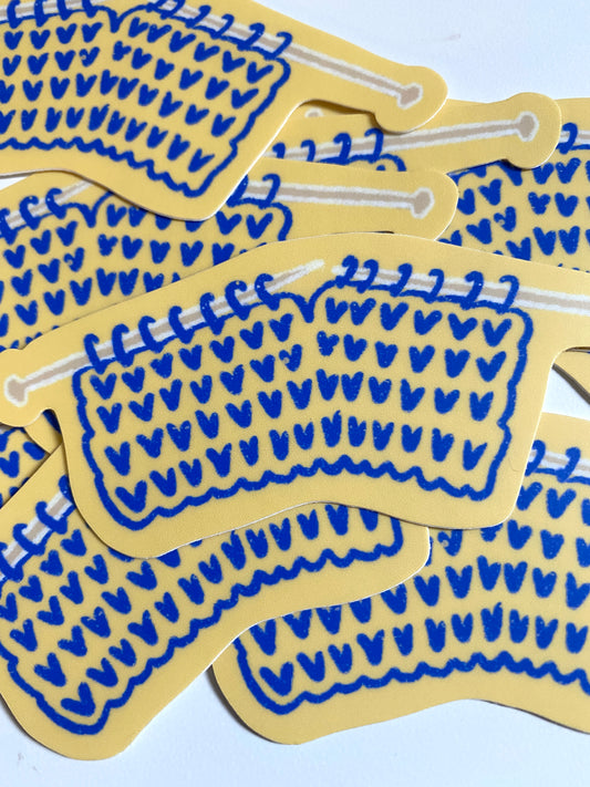 Never Not Knitting Sticker
