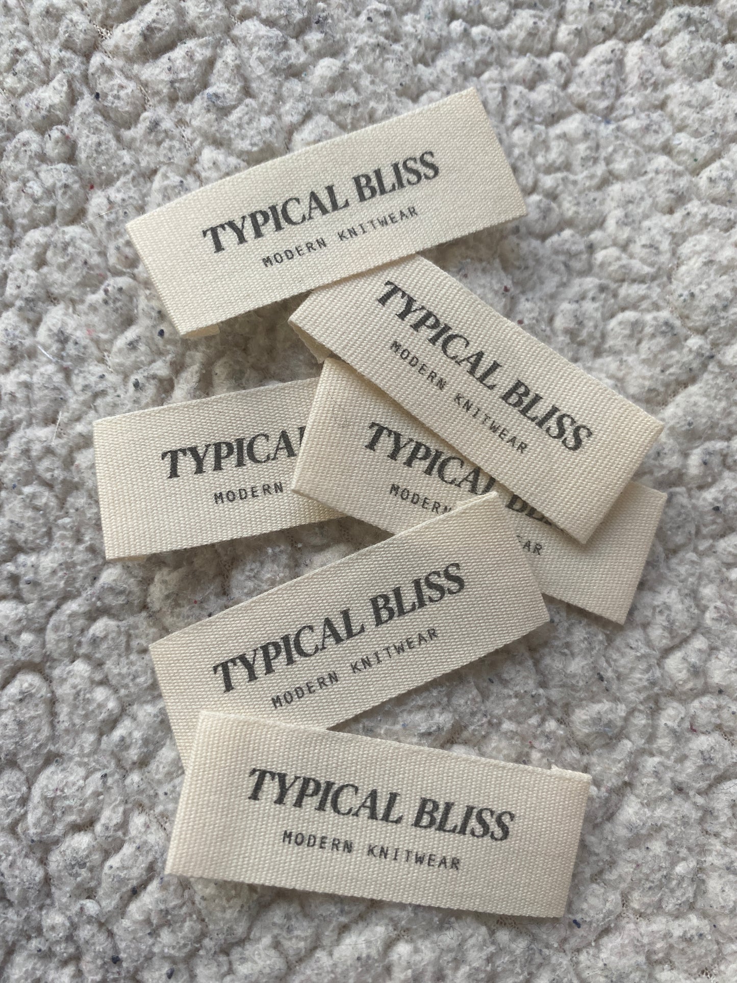 Typical Bliss Cotton Labels (Pack of 2)